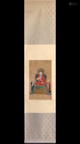 A Figure Vertical Axis Painting, Dingguanpeng Mark