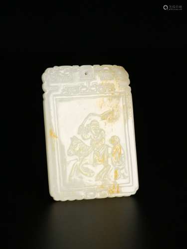 A Hetian Jade Figure Pendant