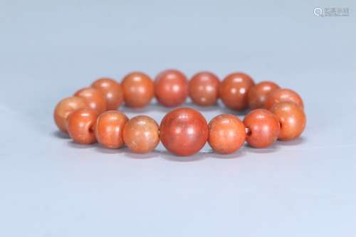 An Agate South Red Bracelet