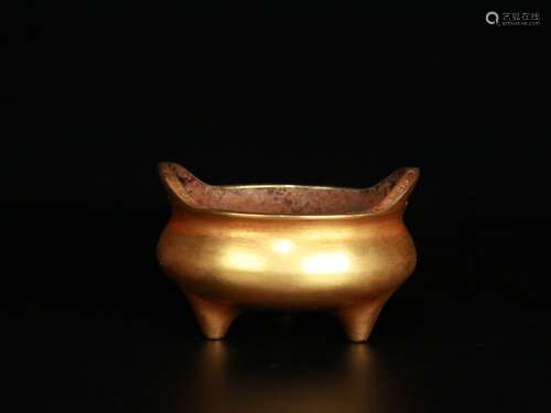 A Bronze Gilding Censer