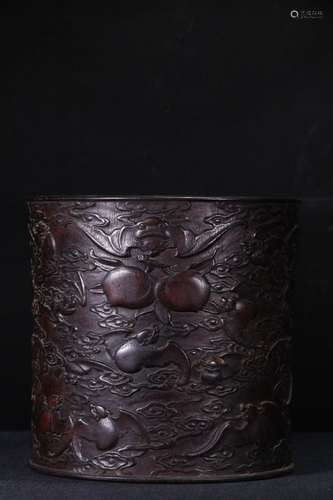 Rosewood Brush Pot