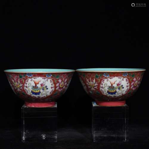 Famille Rose Floral Pattern Bowl