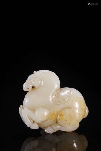 Hetian Jade Horse Ornament