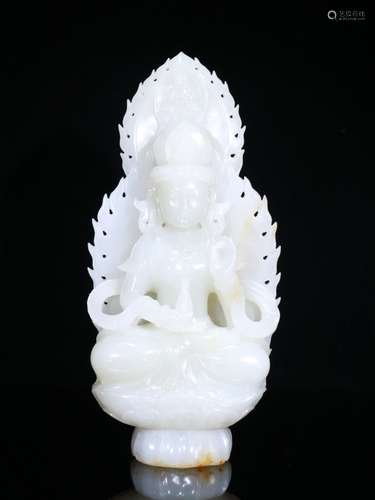 Hetian Jade Guanyin Statue