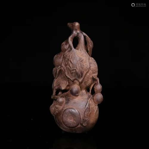 Agarwood Gourd Shaped Carving