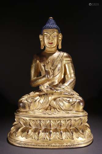 Gilt Bronze GautamBuddhStatue