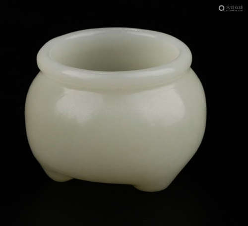 A HETIAN WHITE JADE CENSER