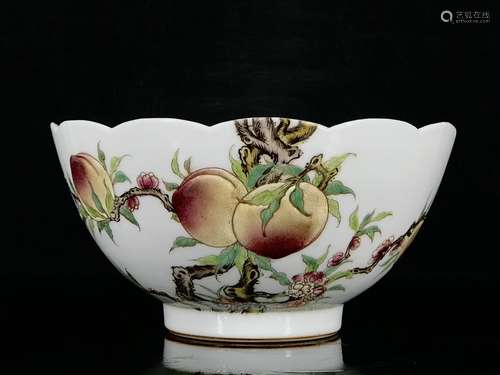 A Porcelain Fr Bowl With Mark