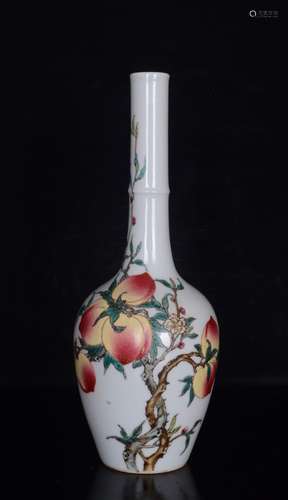 A Porcelain Fr Long-Neck Vase