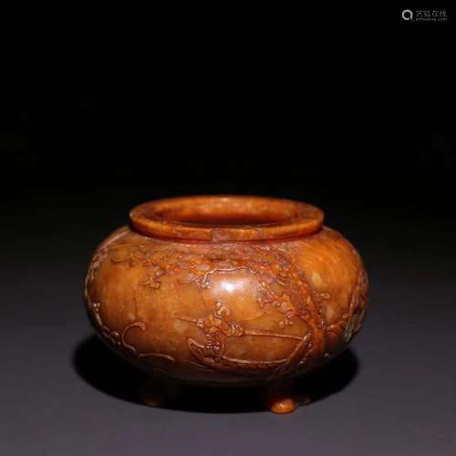 A Tianhuang Stone Figure-Story Censer