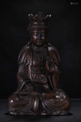 An Agarwood Buddha Statue