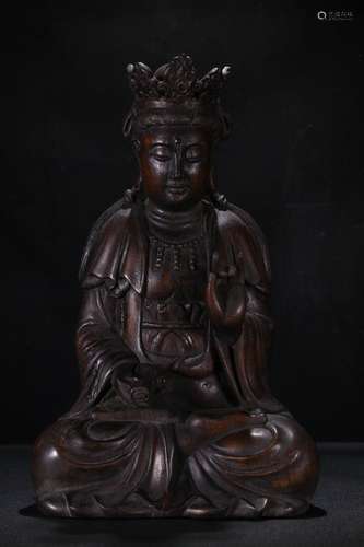 An Agarwood Buddha Statue