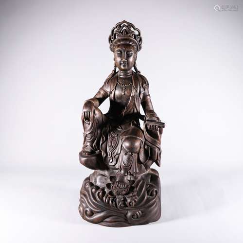 An Agarwood Guanyin Statue