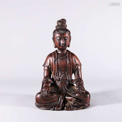 An Agarwood Guanyin Statue