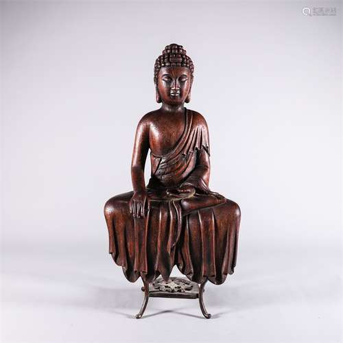 An Agarwood Gautama Buddha Statue