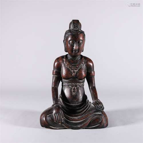 An Agarwood Guanyin Statue