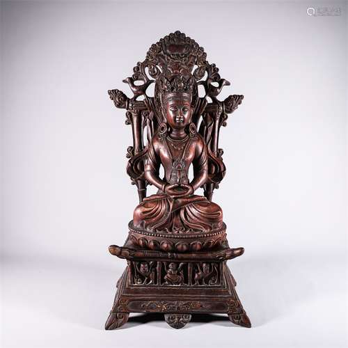 An Agarwood Guanyin Statue