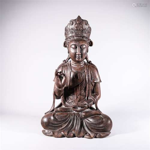 An Agarwood Guanyin Statue