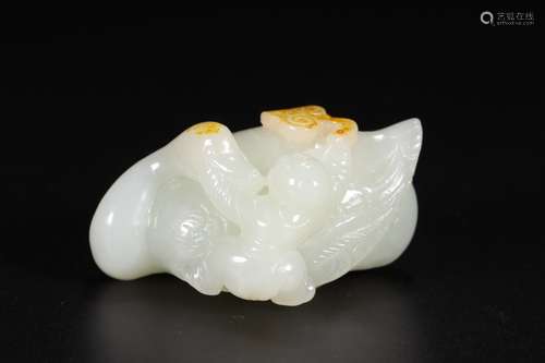 A Hetian Jade Figure-Story Hand Piece