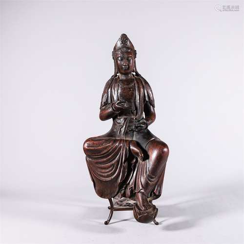 An Agarwood Guanyin Statue