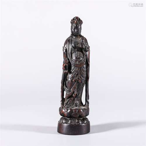 An Agarwood Guanyin Statue