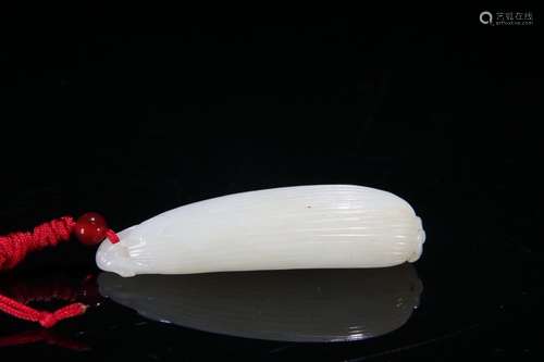 A Hetian Jade Melon Hand Piece