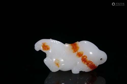 A Hetian Jade Horse Hand Piece