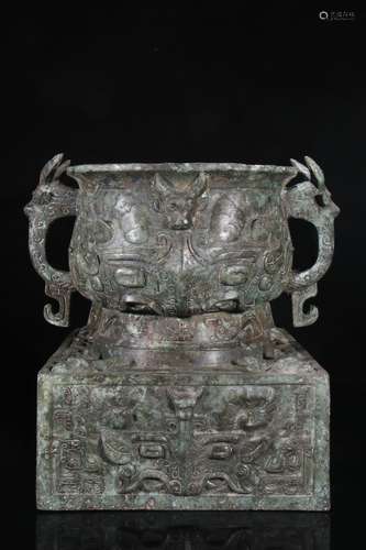 A Bronze Ware Container