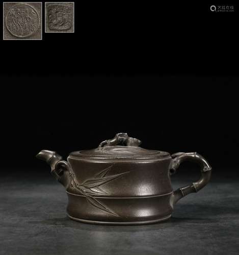 A Zisha Teapot, Jin Ding Mark