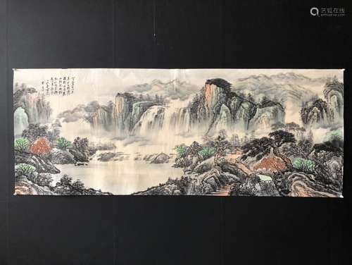 A Painting Of Landscape, Shi Lu Mark