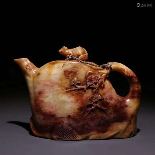 A Shoushan Stone Teapot