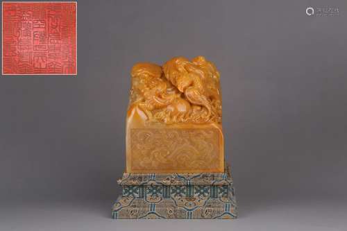 A Tianhuang Stone Phoenix Carving Seal