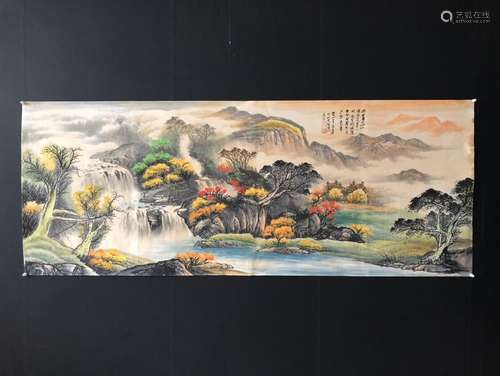 A Painting Of Landscape, Zhang Daqian Mark