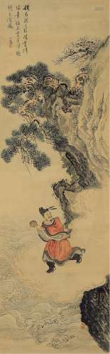 溥 儒（1896-1963）中山出游图 设色纸本 立轴