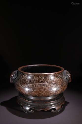 A Bronze Beast Carved Censer