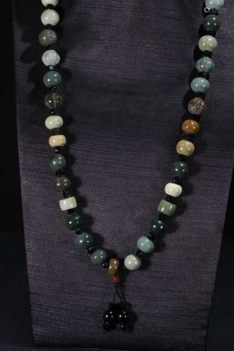 A Tibetan Agate Necklace