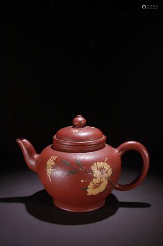 A Zisha Teapot With Pattern