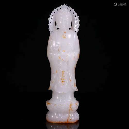 A Hetian Jade Buddha