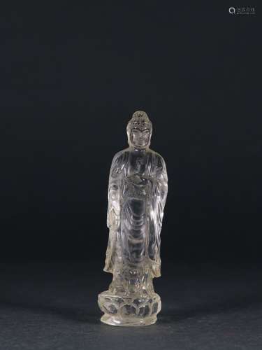 A Crystal Gautama Buddha