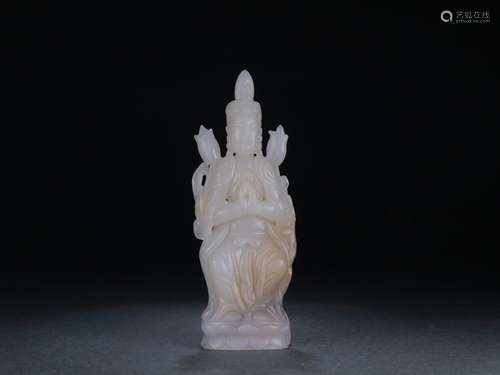 A Hetian Jade Guanyin Buddha