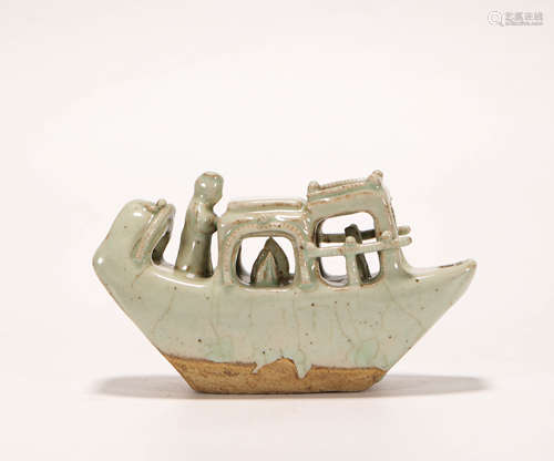 Green Kiln Alike Boat from Song宋代青瓷仿生瓷船