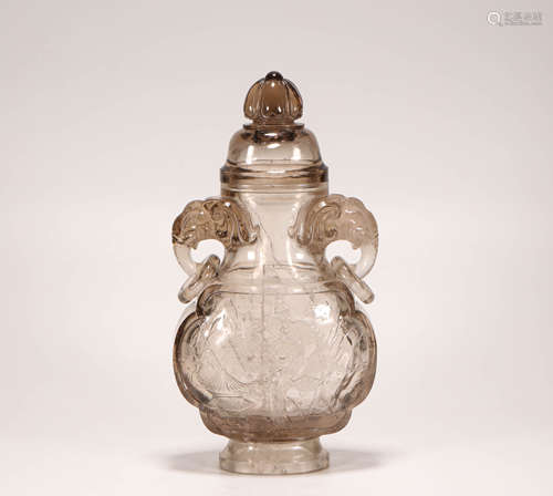 Crystal Showing Vase from Qing清代水晶賞瓶