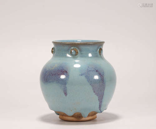 Jun Kiln Vase from Yuan元代鈞窯瓷罐