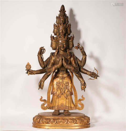 Eleven Faced Avalokitesvara Statue from 17th Century十七世紀十一面觀音造像