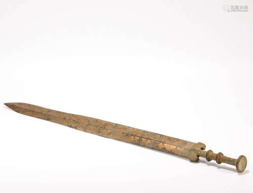 Gilding Sword from Han汉代措金剑