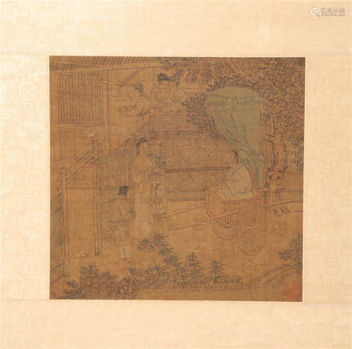 Ink Landscape Painting Silk Edition清代水墨畫
人物山水
絹本鏡心