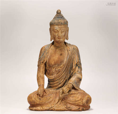 Wood Sakyamuni Statue from Song宋代木質釋迦摩尼佛造像