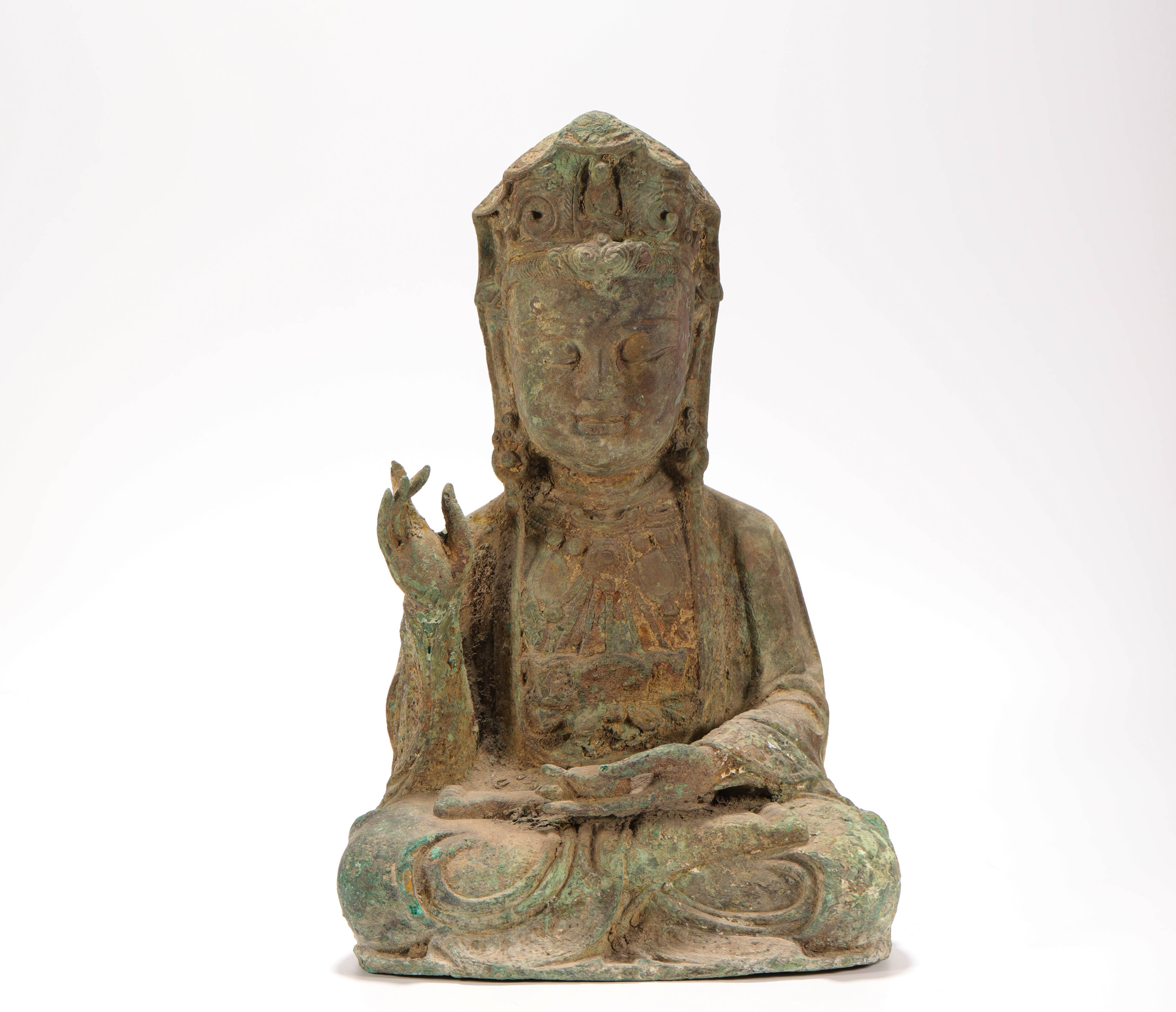 bronzebuddhastatuefromtang唐代青铜佛像