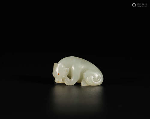 HeTian Jade Bear from Han漢代和田玉熊