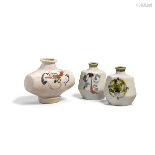 Three studio ceramic vases by Kawai Kanjiro (1890-1966) (attr.)